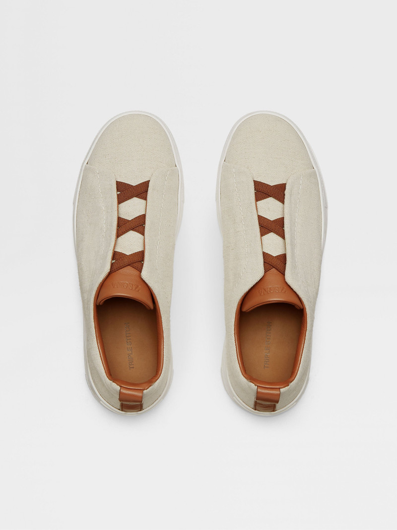 OFF WHITE CANVAS TRIPLE STITCH™ SNEAKERS 4