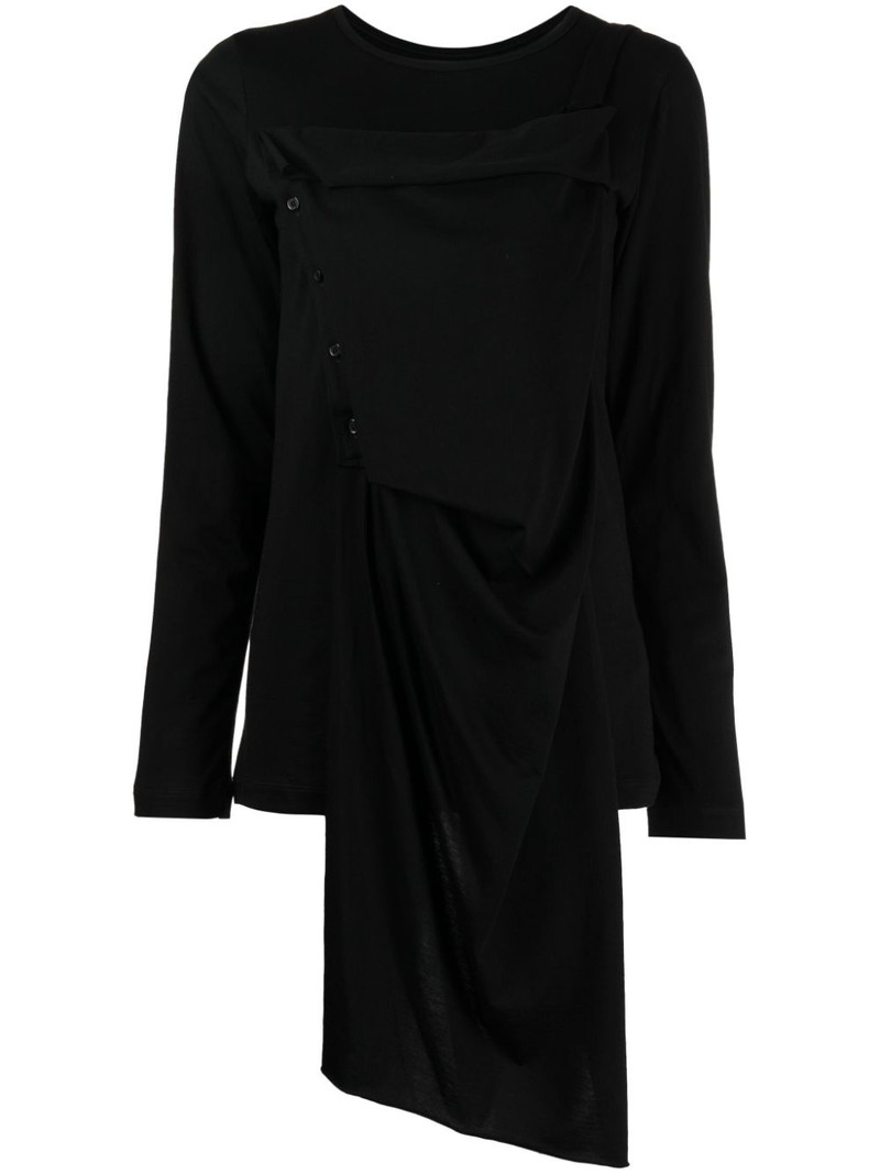 asymmetric-design cotton top 1