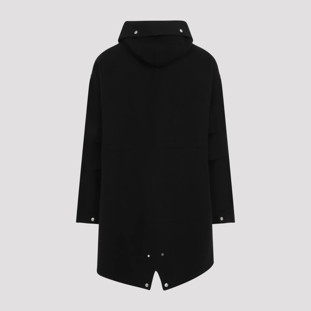 コート Jil Sander FW24 Black wool parka (J40AA0120J40020 001) Jil Sander Jil Sander Women Black Wool Parka | luosophy