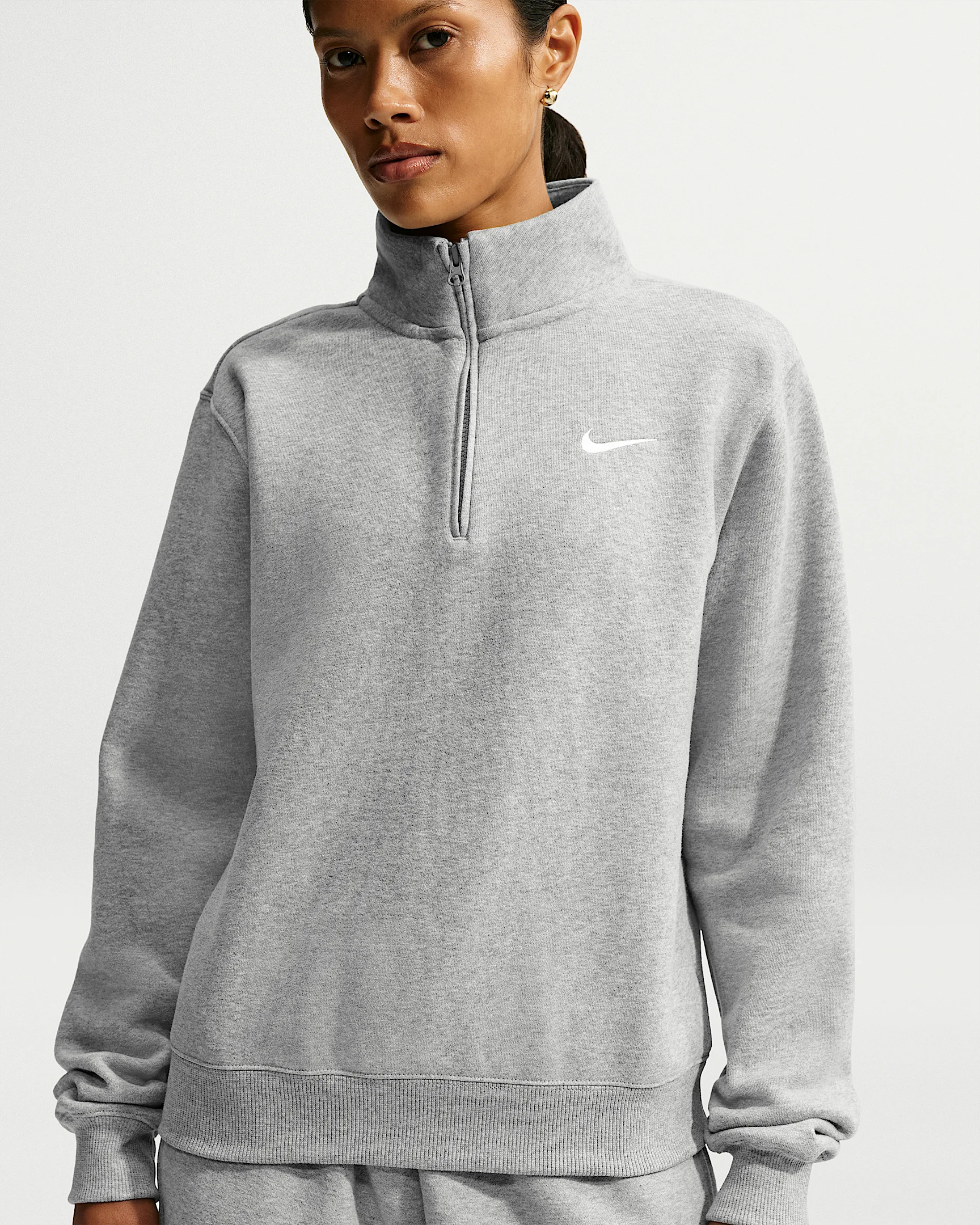 Nike Studio Fleece Medium Weight Women's 1/4-Zip Top - 1