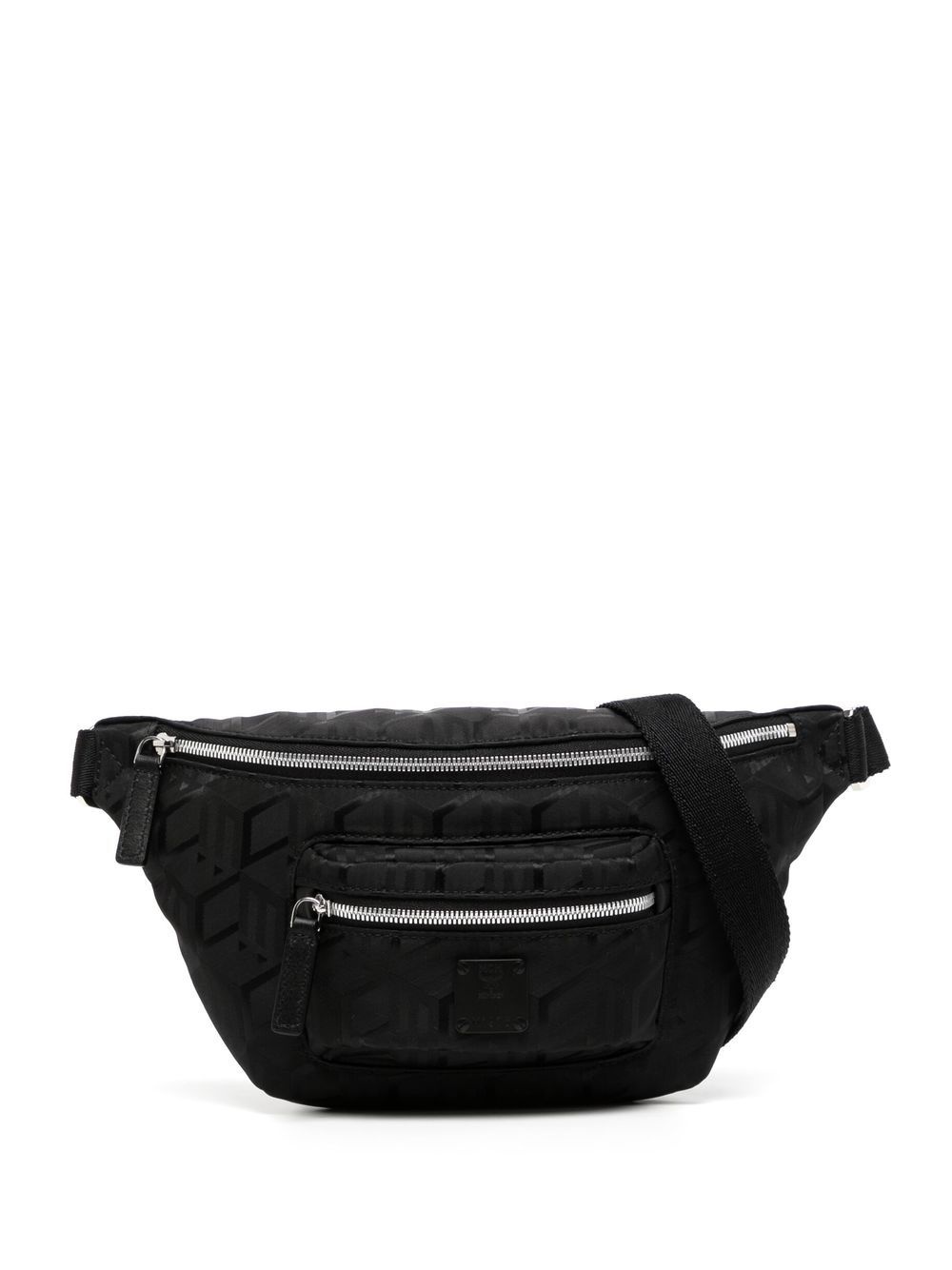 MCM Fursten Belt Bag in Maxi Visetos Black Visetos