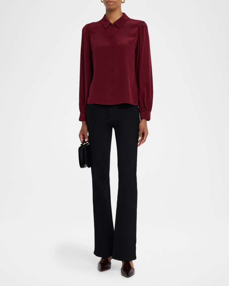FRAME The Silk Staple Blouse outlook