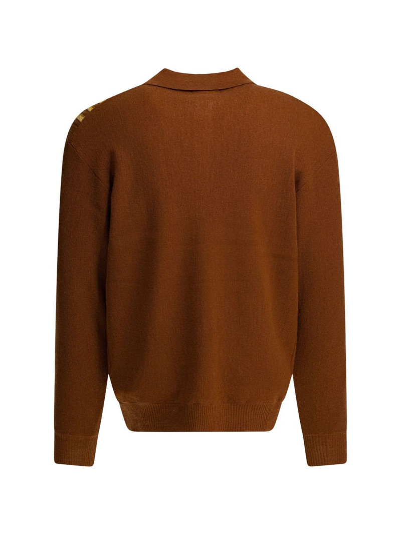 BEAMS PLUS polo-collar sweater outlook