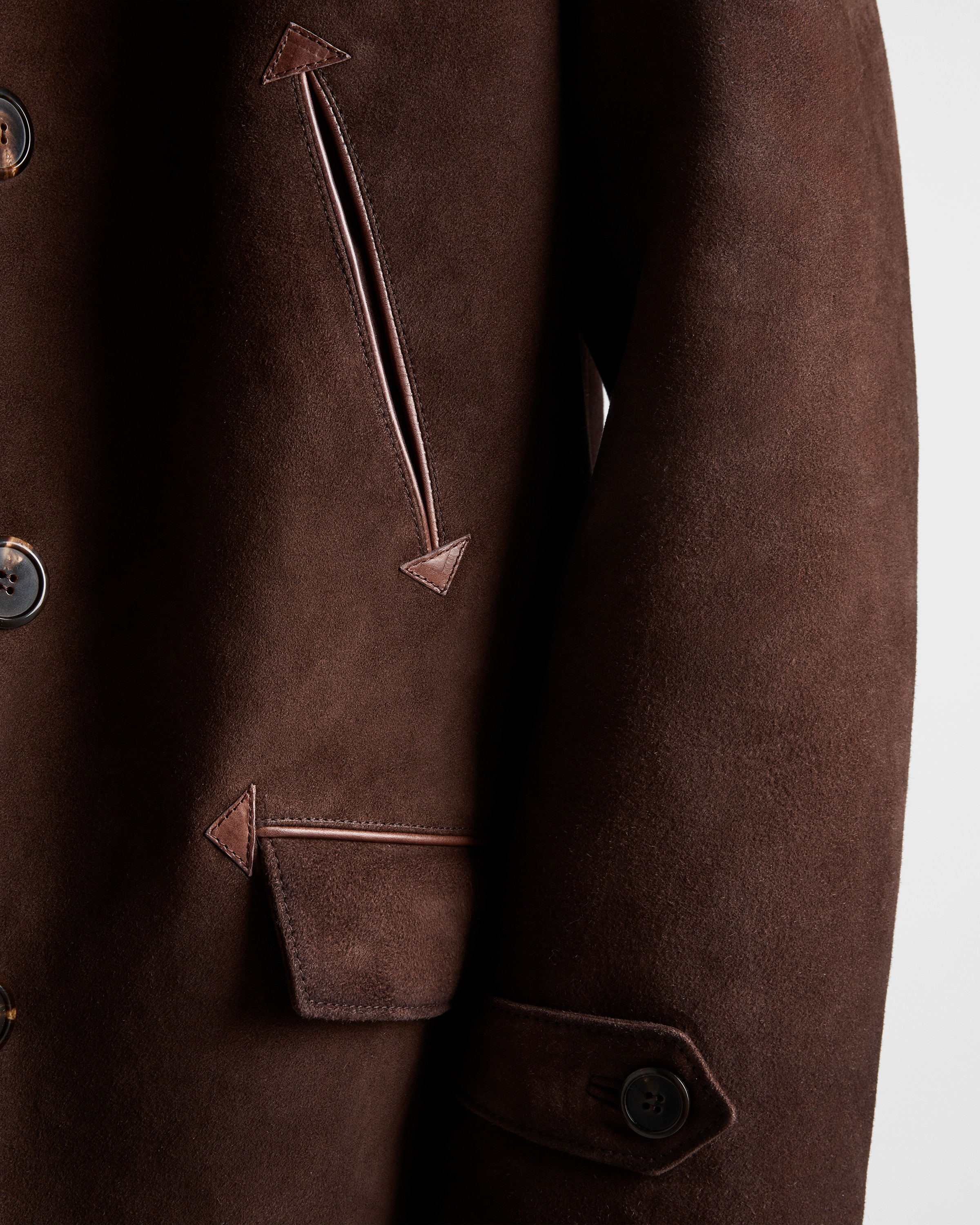 Suede and shearling jacket - 4