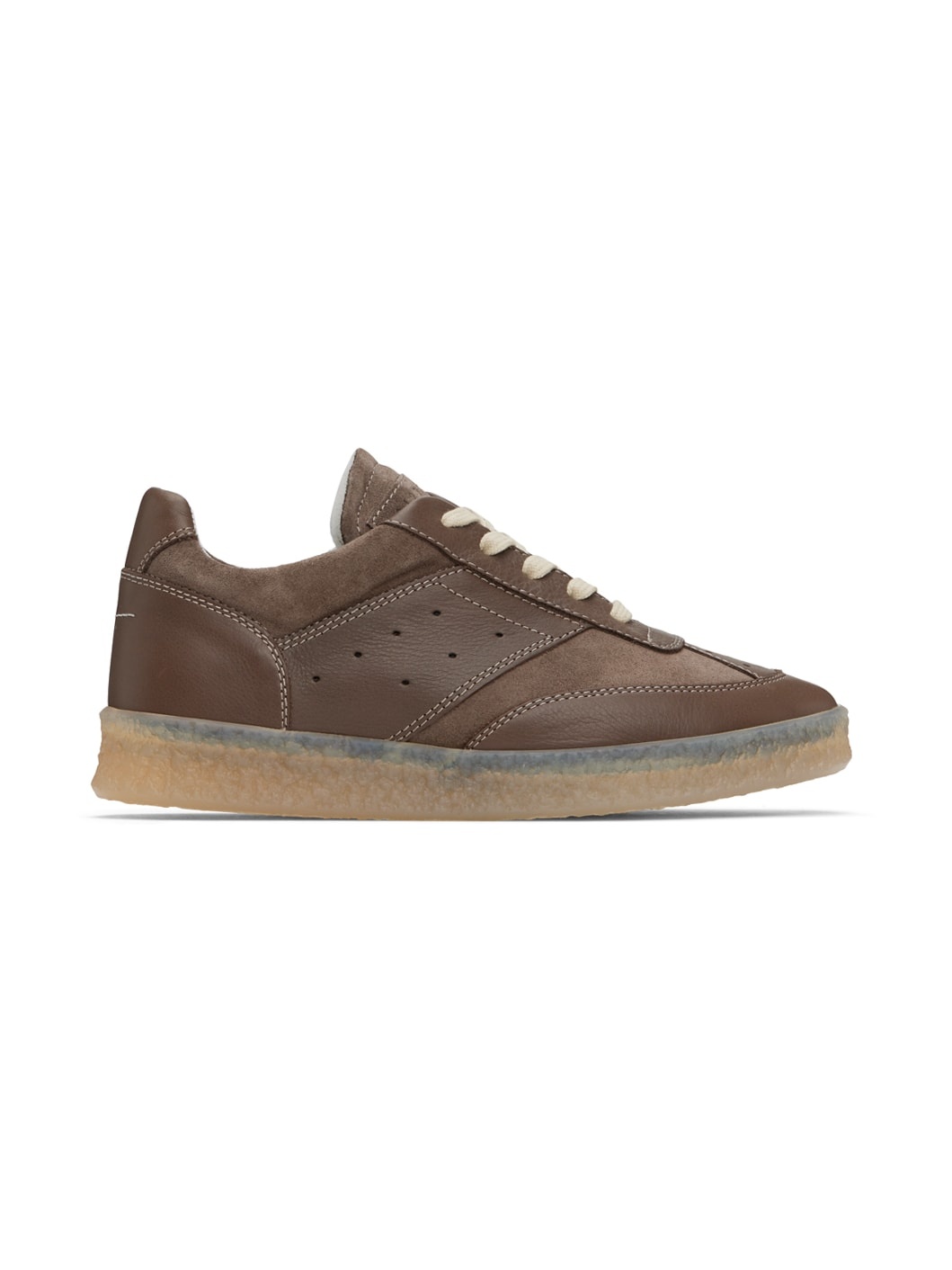 Taupe Crosta London & Mesh Sneakers - 1