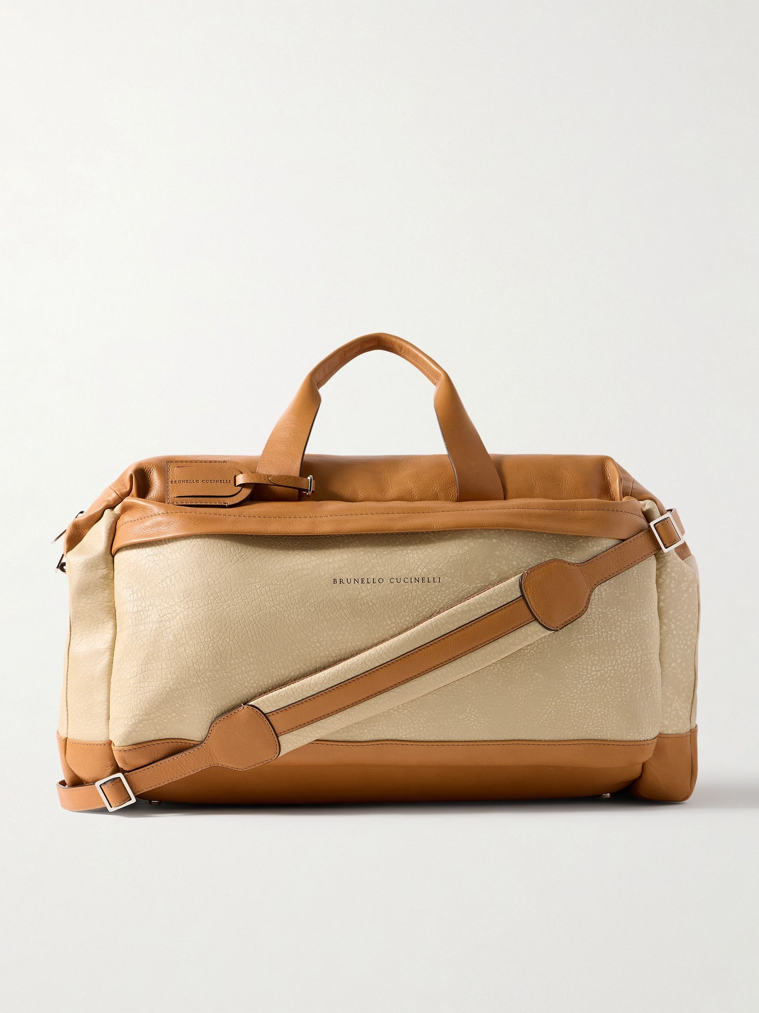 Full-Grain Leather Weekend Bag Neutral - 1