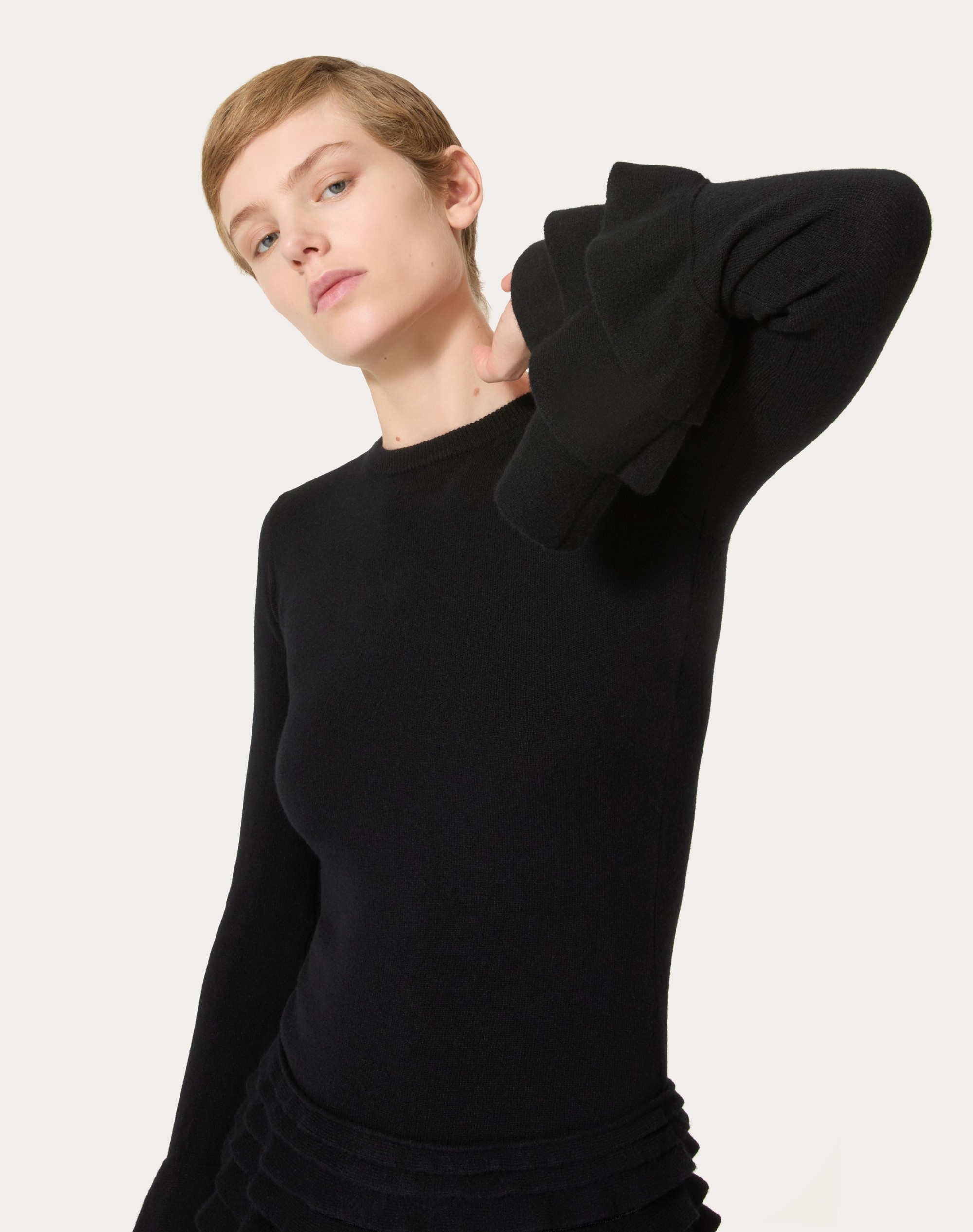 VISCOSE AND WOOL SWEATER - 5