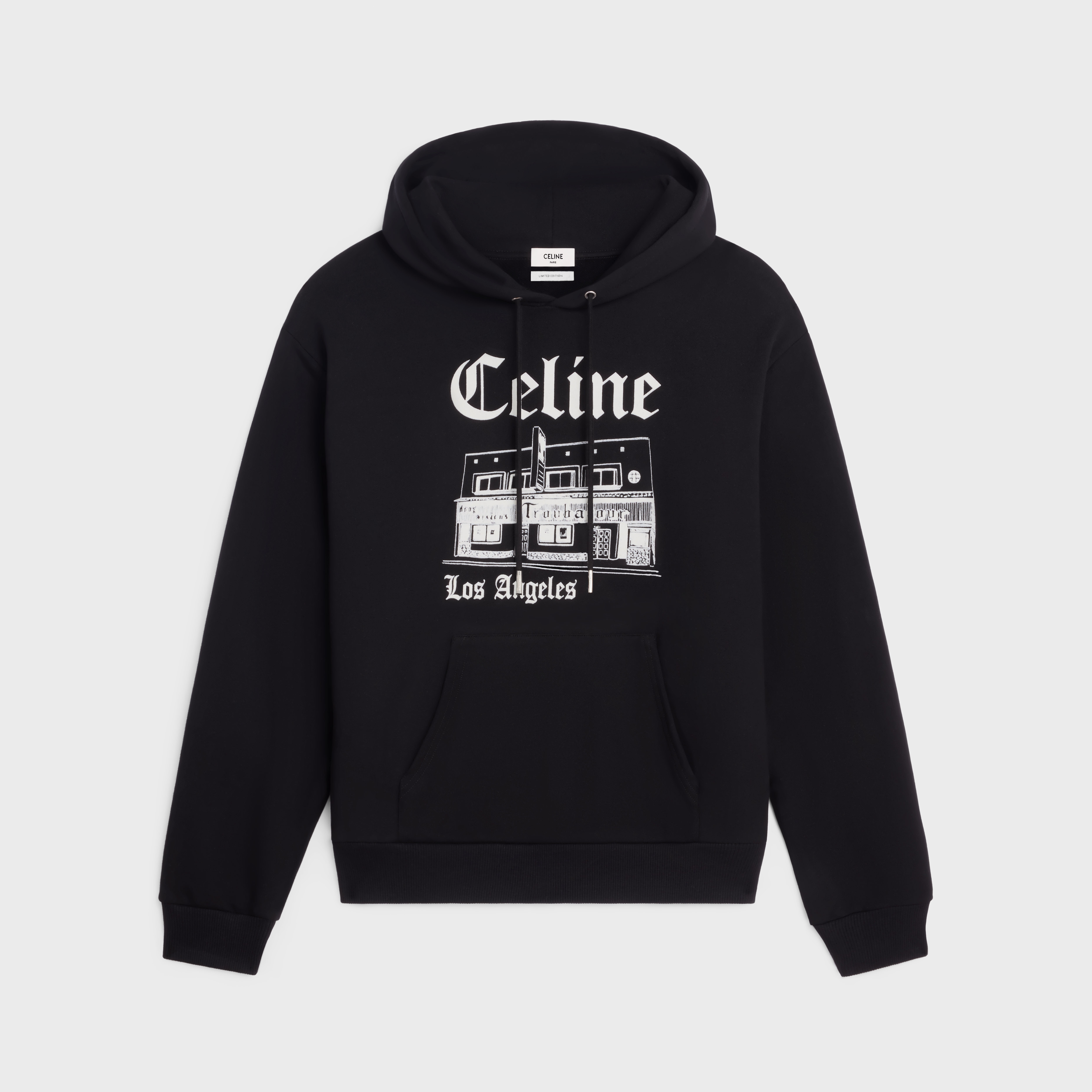 troubadour loose hoodie in cotton fleece - 1
