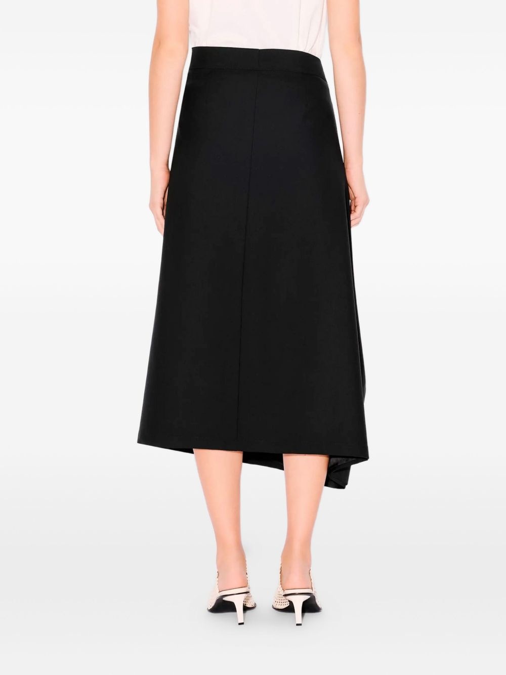 asymmetric midi skirt - 3