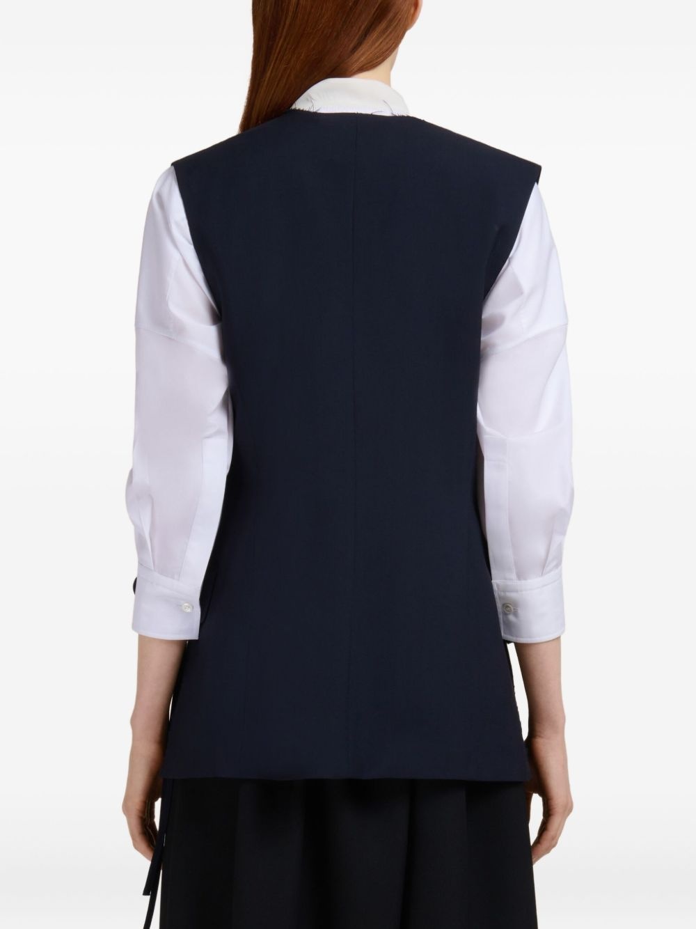 sleeveless tailored vest - 4