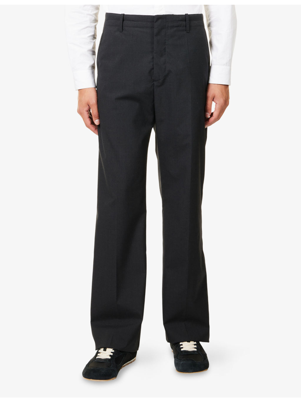 Relaxed-Fit Wide-Leg Wool Trousers - 3