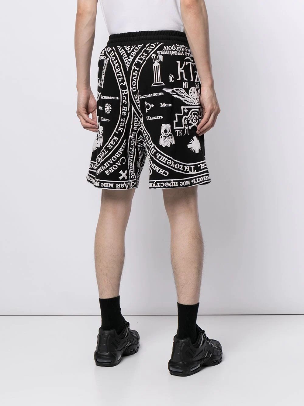 Church-print track shorts - 5