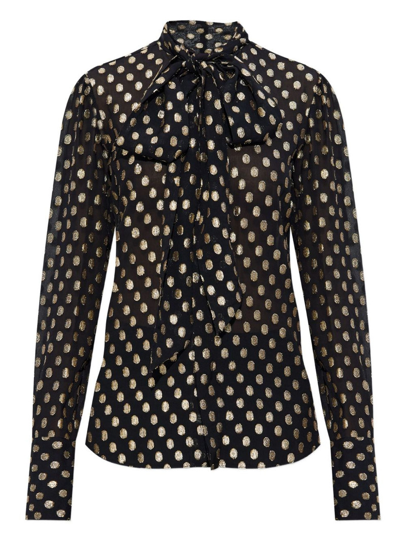 polka-dot tie shirt 1
