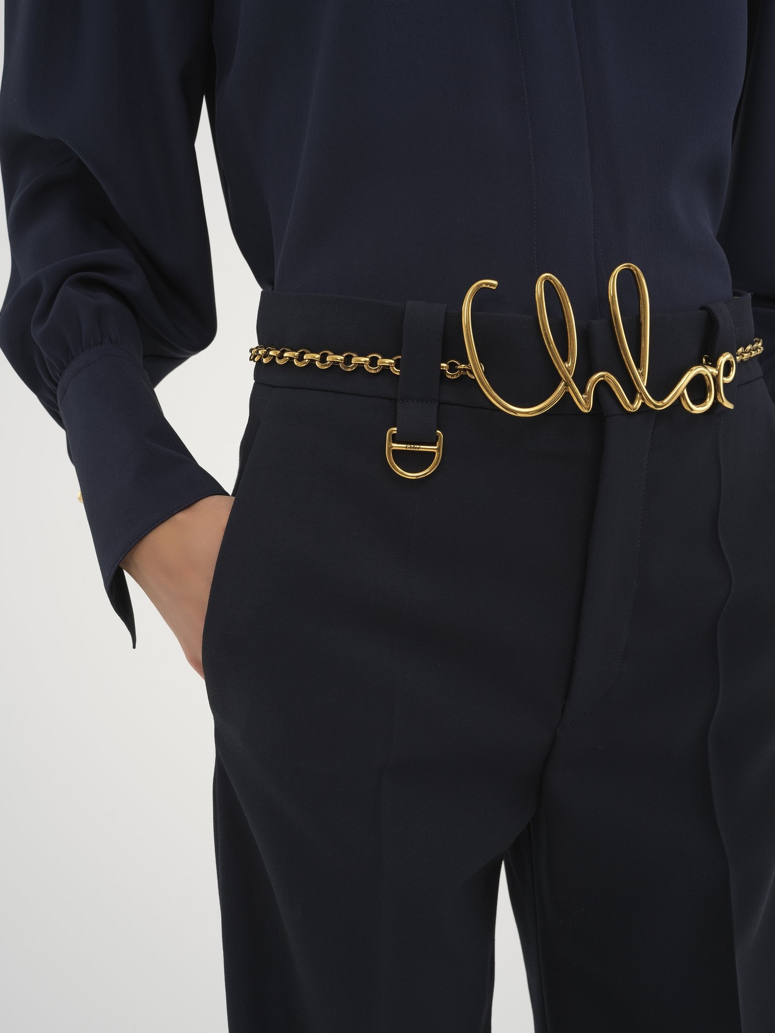 TAILORED PANTS IN WOOL GRAIN DE POUDRE - 6