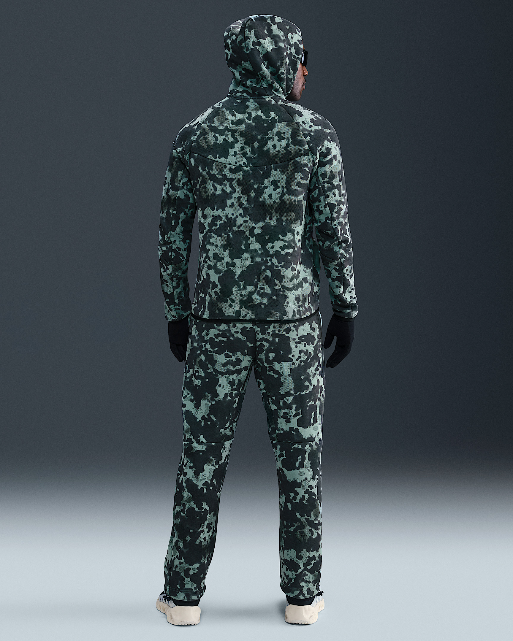 Nike Tech Men's Full-Zip Fleece Camo Windrunner Jacket - 5