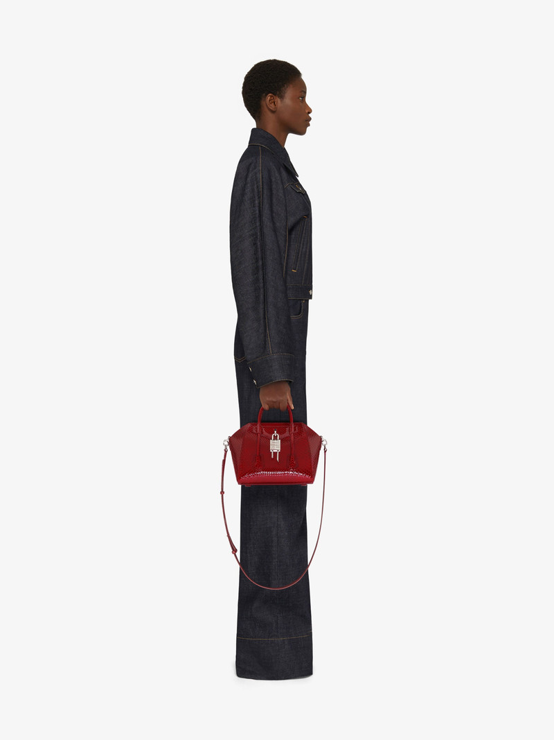 Givenchy MINI ANTIGONA LOCK BAG IN PYTHON outlook