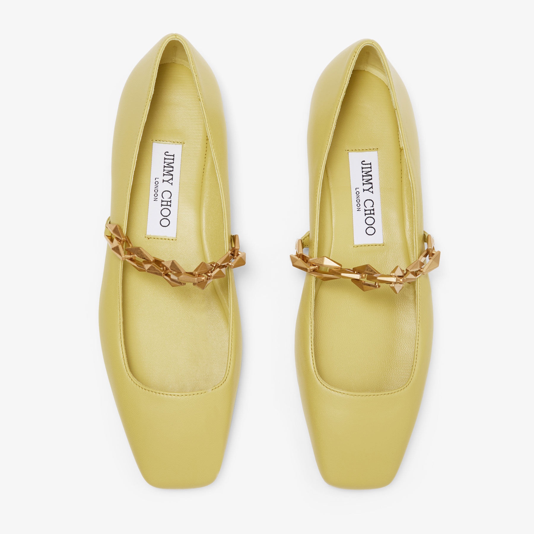 Diamond Tilda Flat
Yellow Nappa Leather Flats - 4