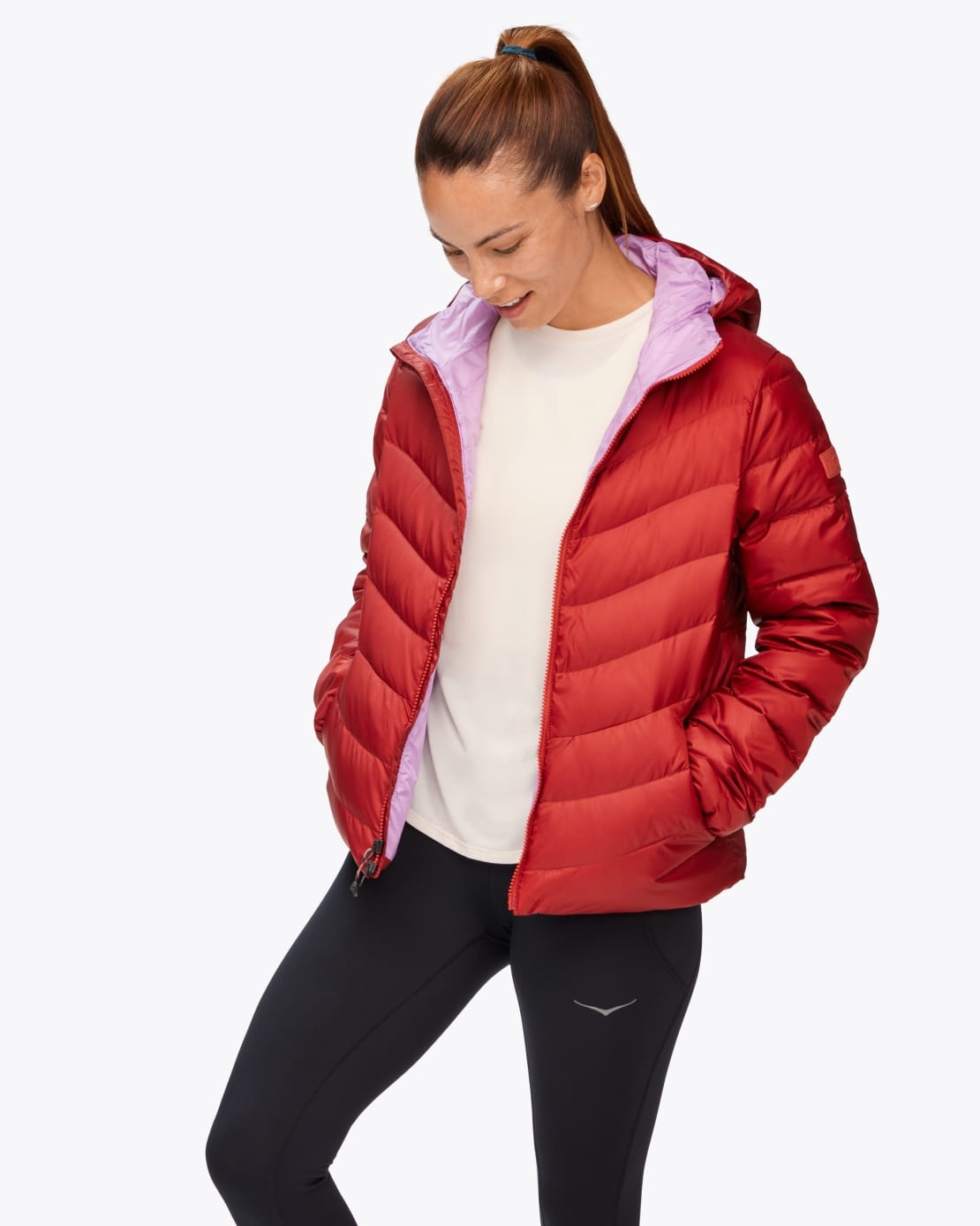 Women's Hooded Down Jacket - 4