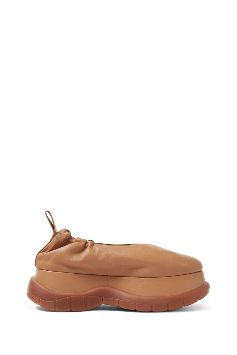 BEIGE PLATFORM BALLERINA 1