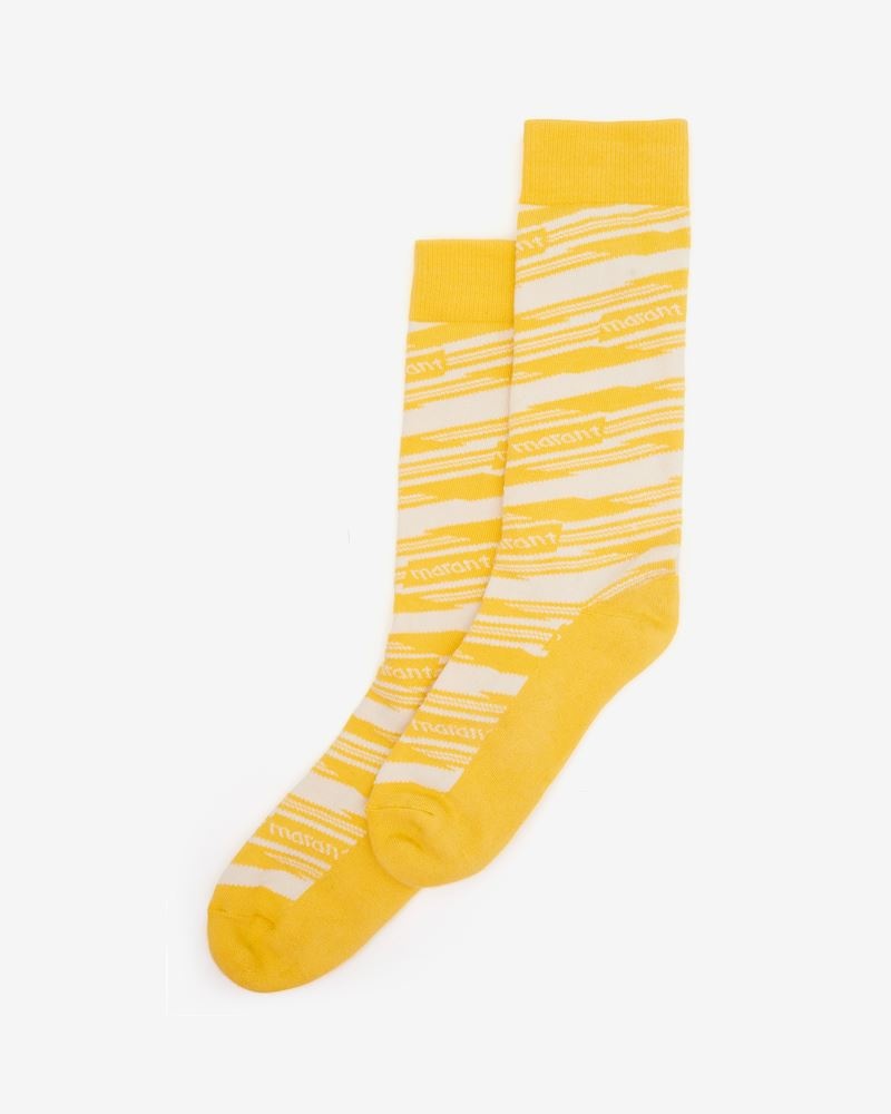MAISIEH MONOGRAM MAN SOCKS - 1