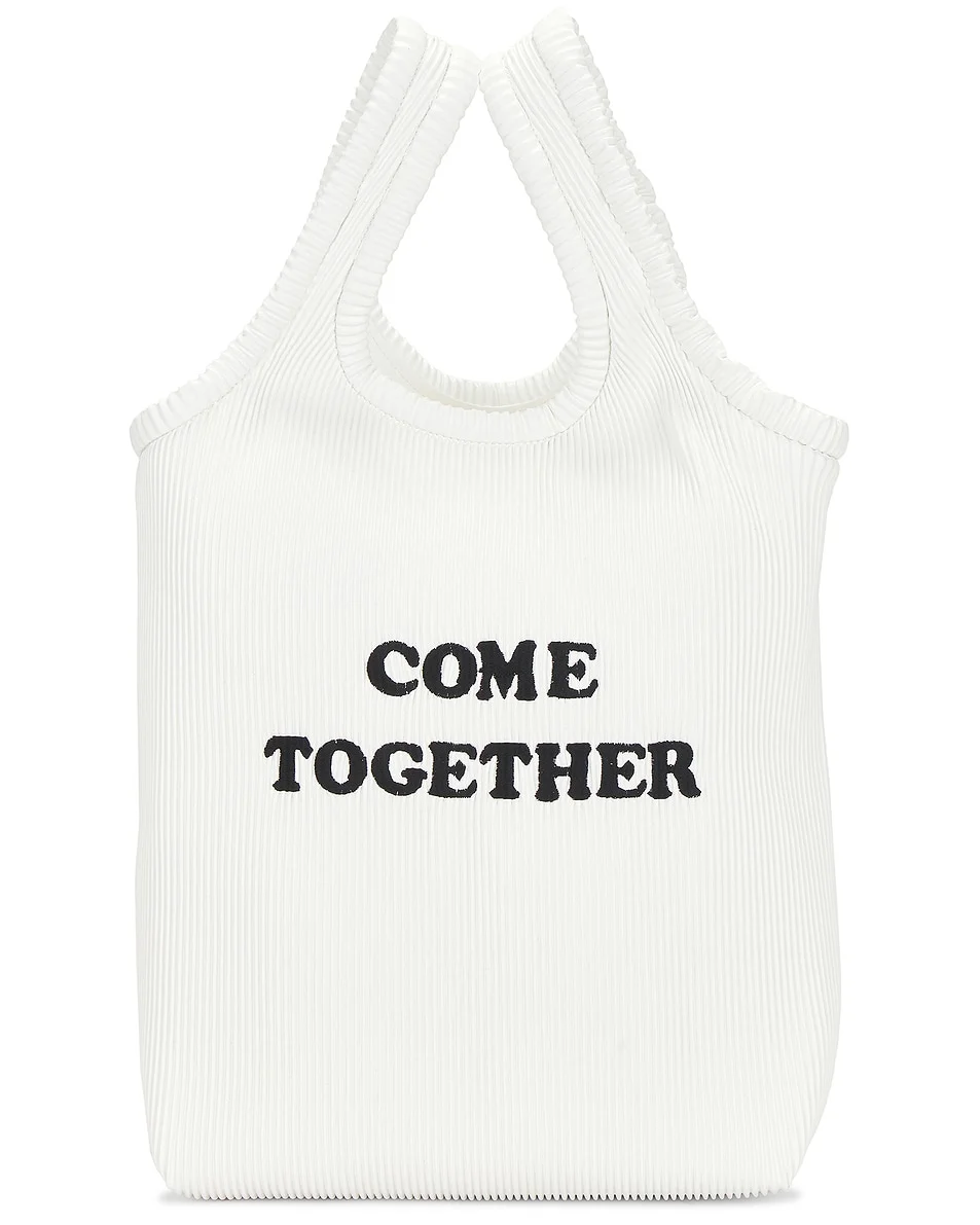 Come Together Slogan Printed Tote Bag - 1