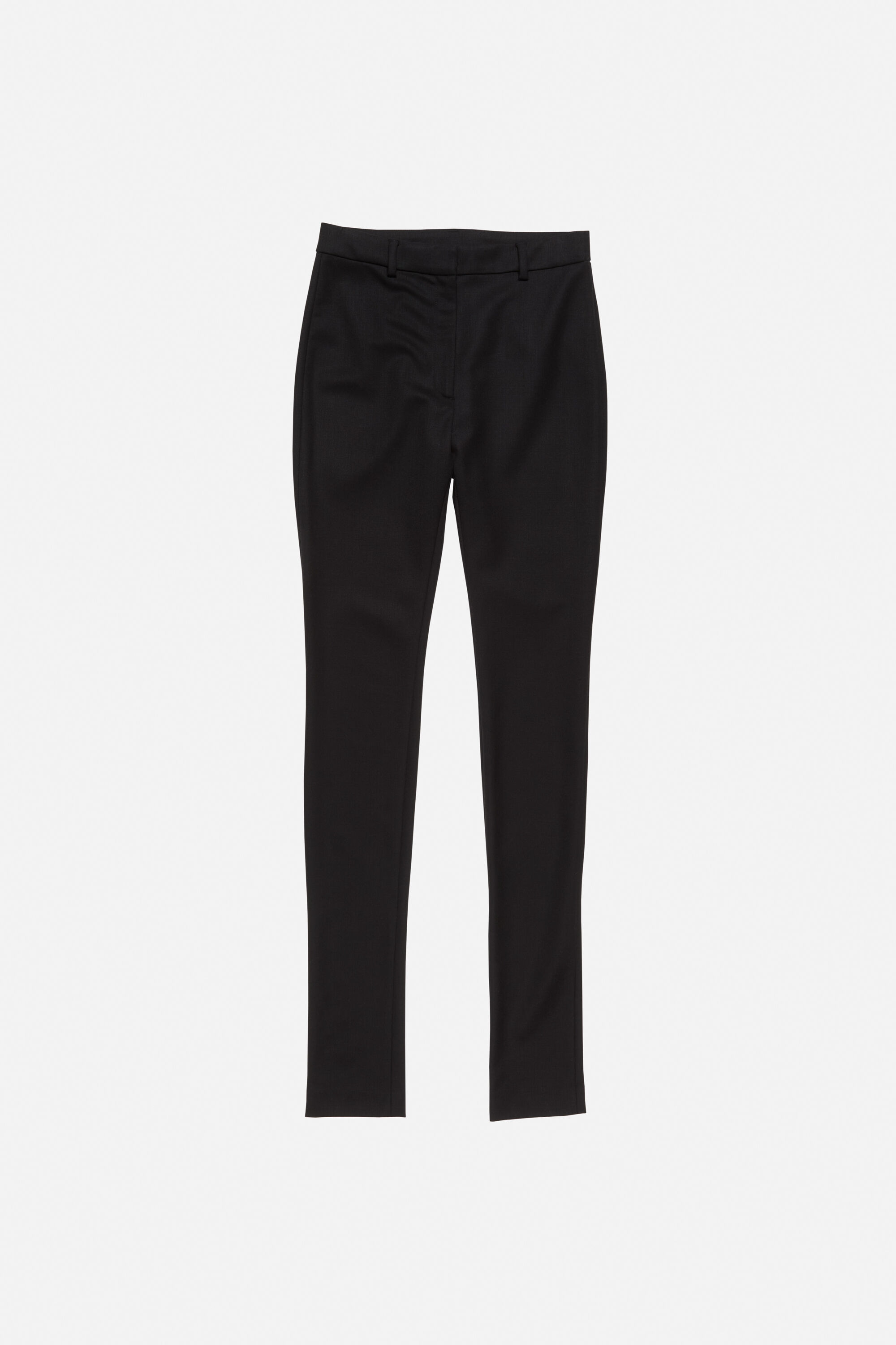 Wool stretch trousers - Black - 6