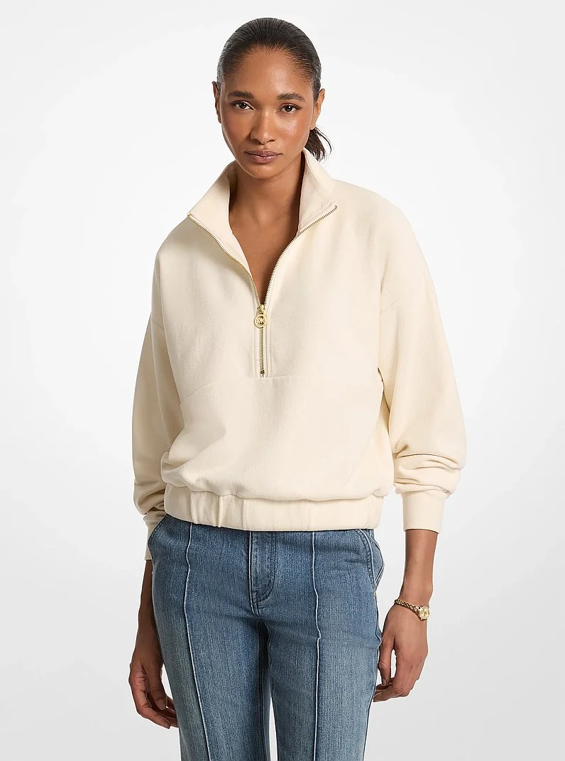 Knit Quarter-Zip Sweater - 1