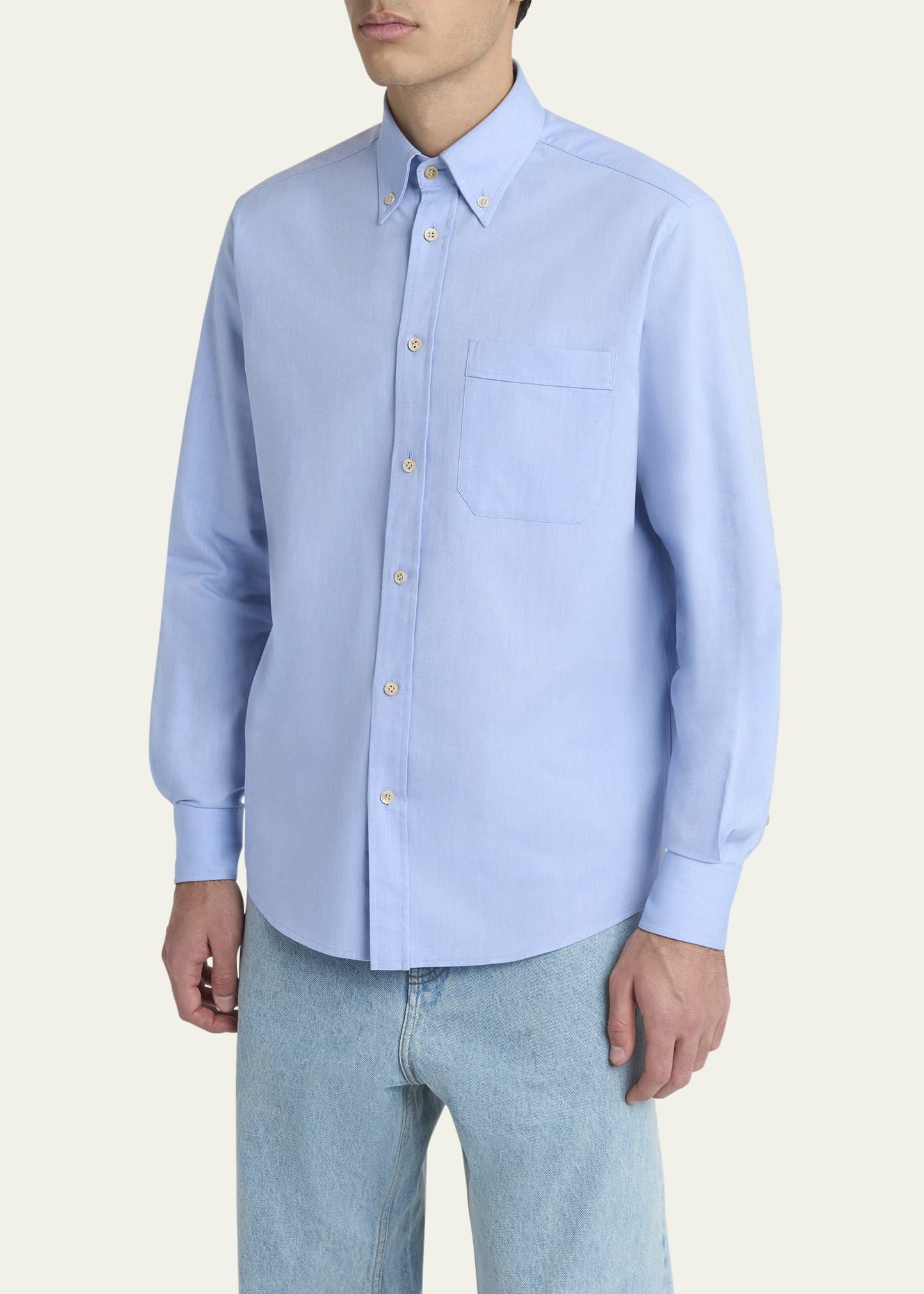 Men's Oxford Button-Collar Dress Shirt - 4