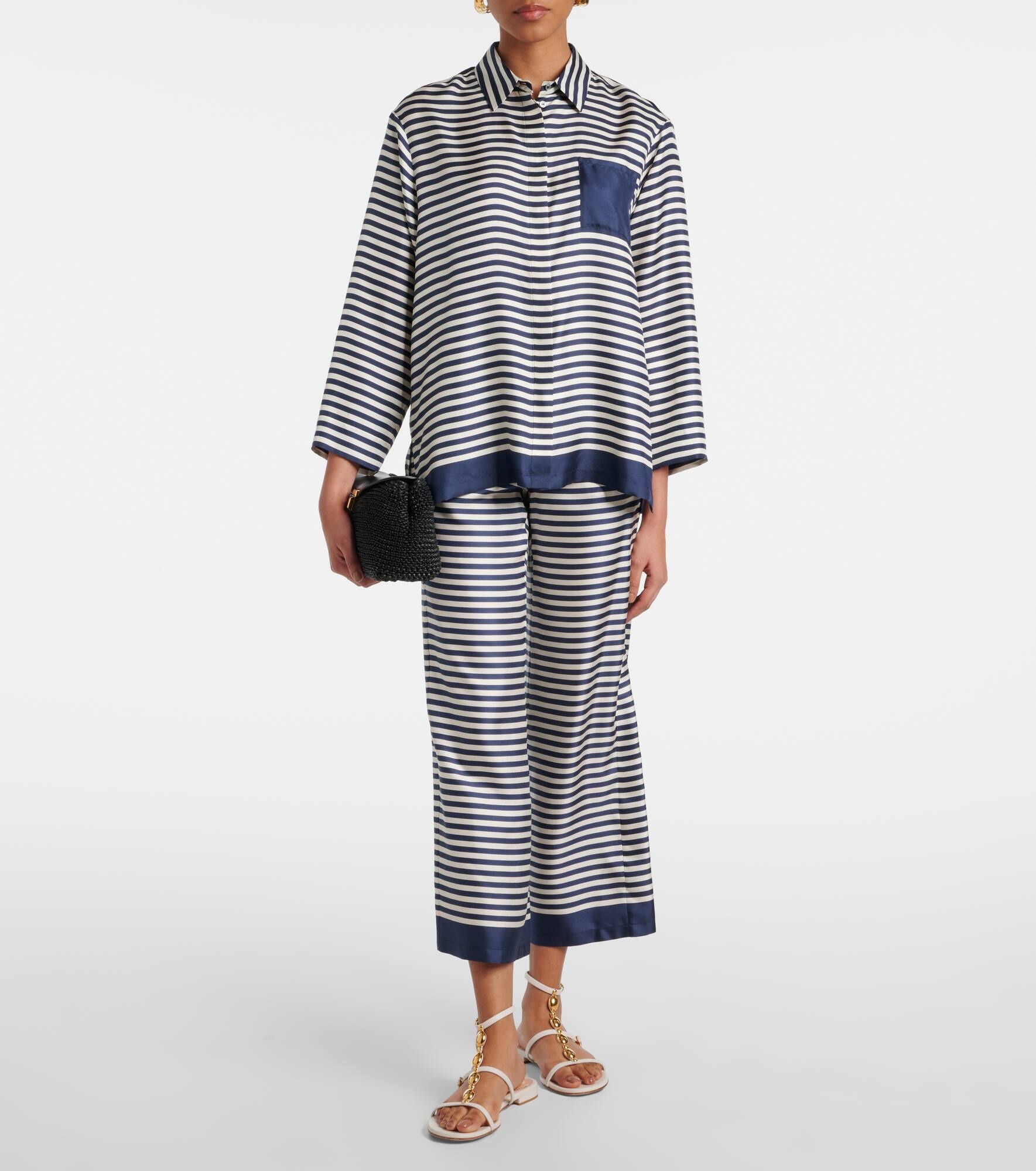 Maya striped silk shirt - 2