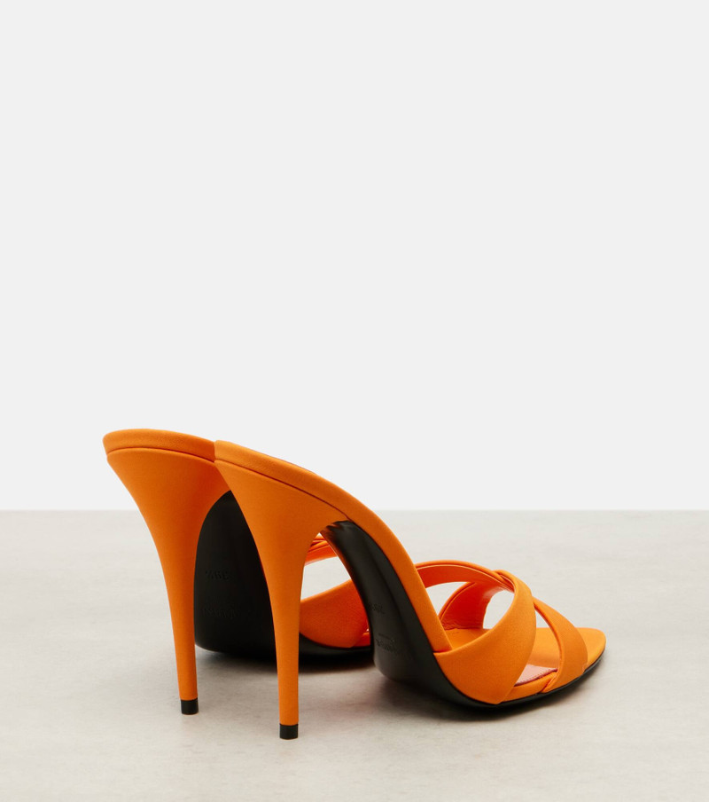 SAINT LAURENT Kirat 110 crêpe satin mules outlook
