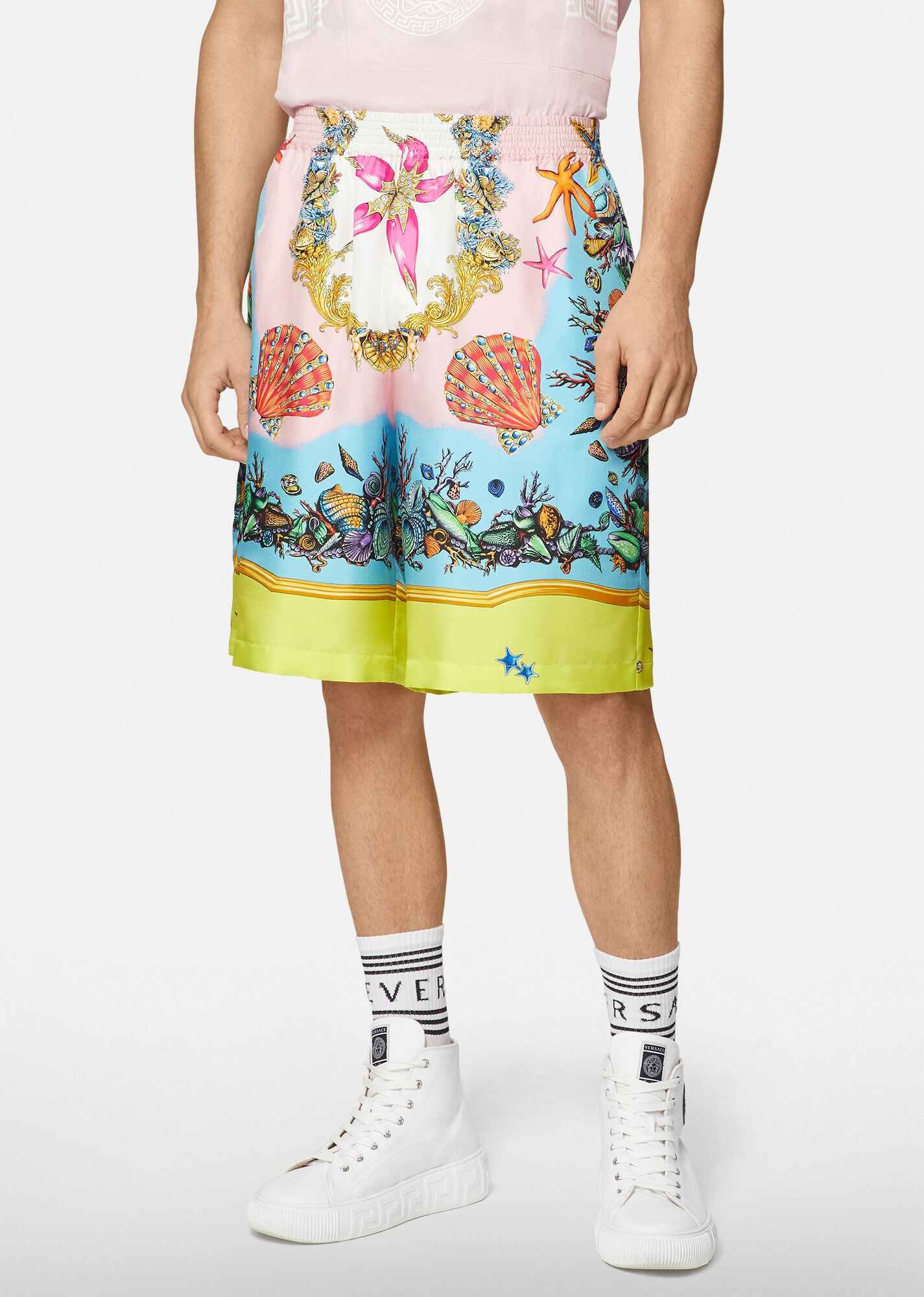 Trésor de la Mer Print Silk Shorts - 2