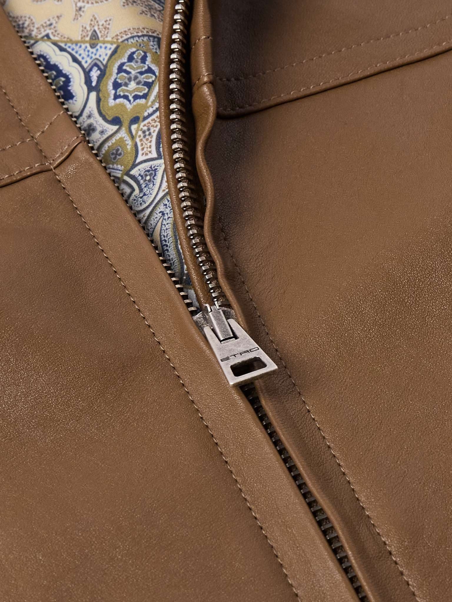 Leather Biker Jacket - 5