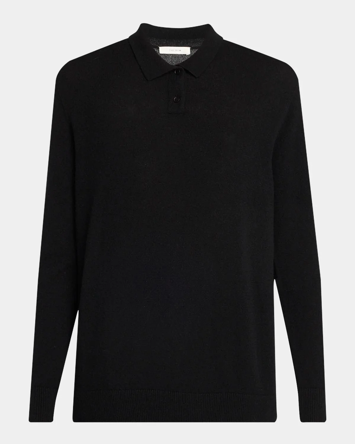 Pashi Cashmere Long-Sleeve Polo Shirt - 1