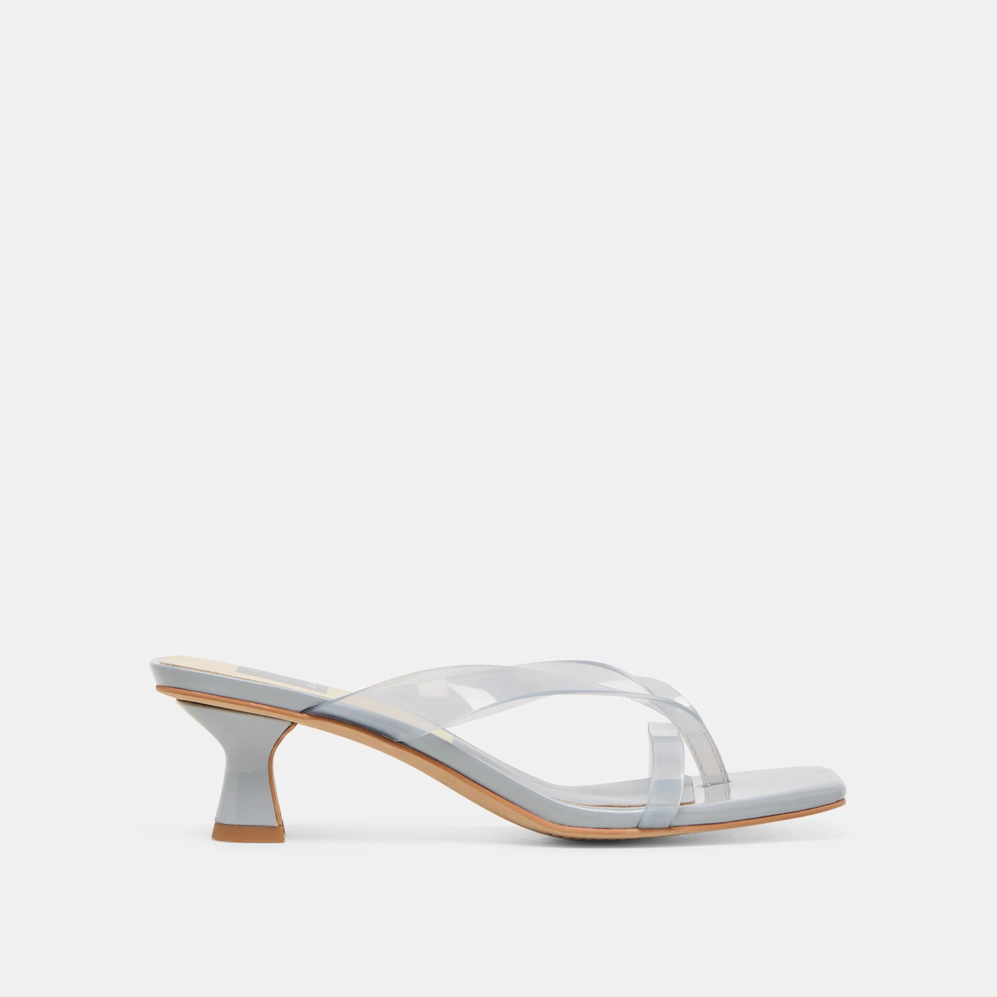 BREVEL VINYL HEELS DUSTY BLUE JELLY - 1