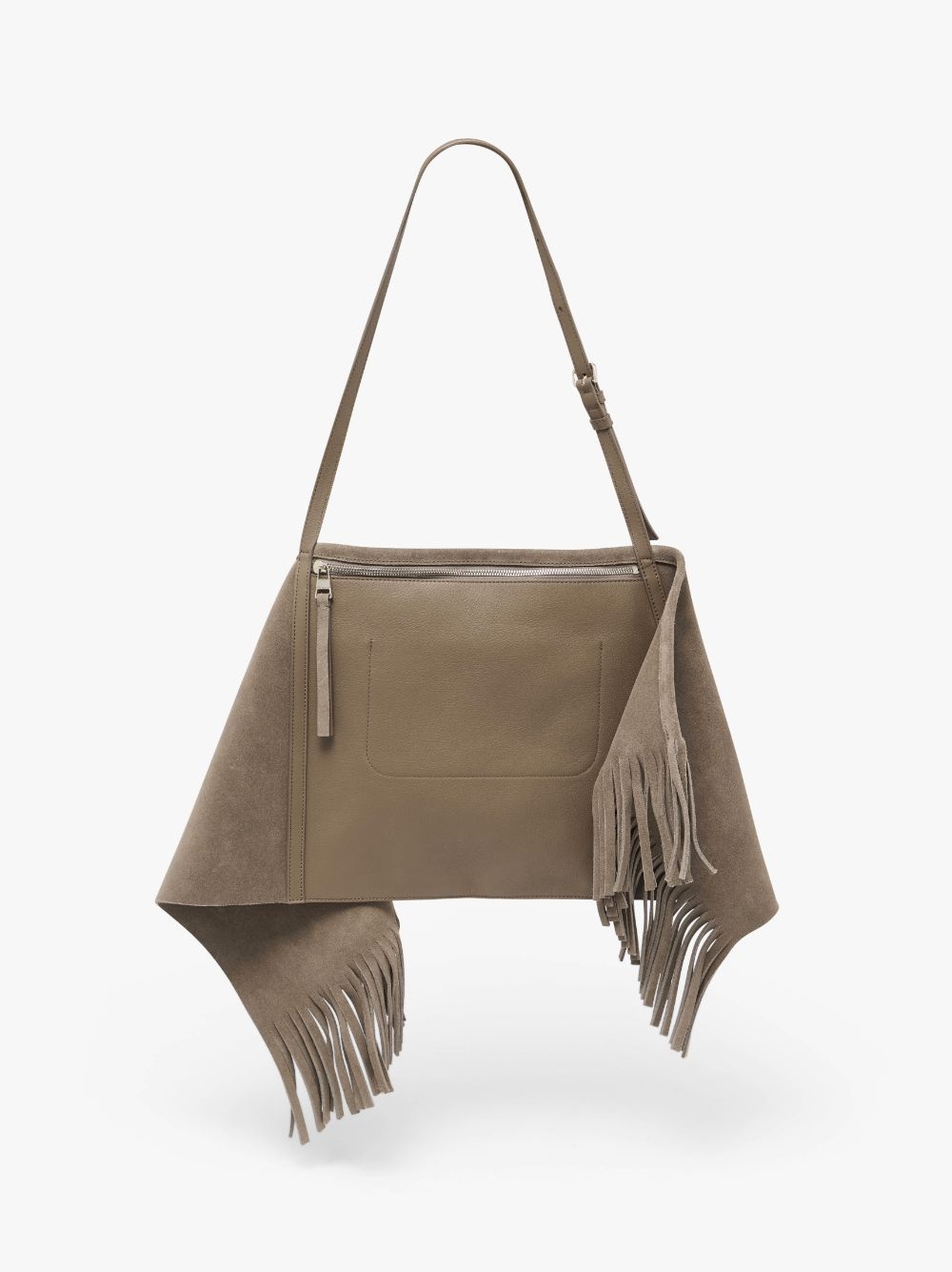 MEDIUM SCARF BAG - SUEDE SHOULDER BAG - 4