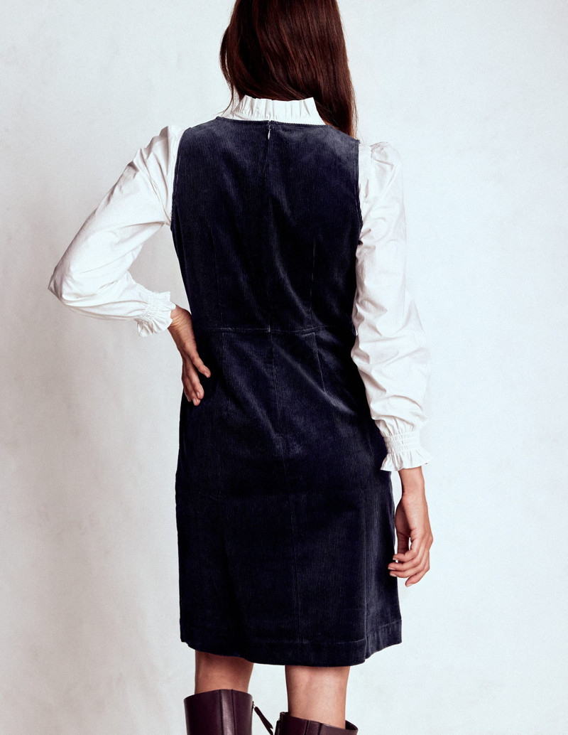 Annie Cord Shift Dress-Navy 4