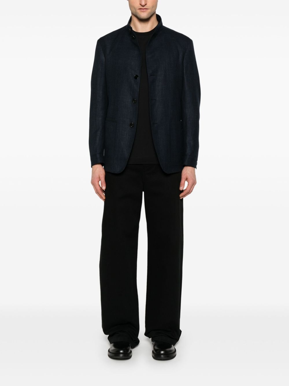 slub-texture jacket - 2