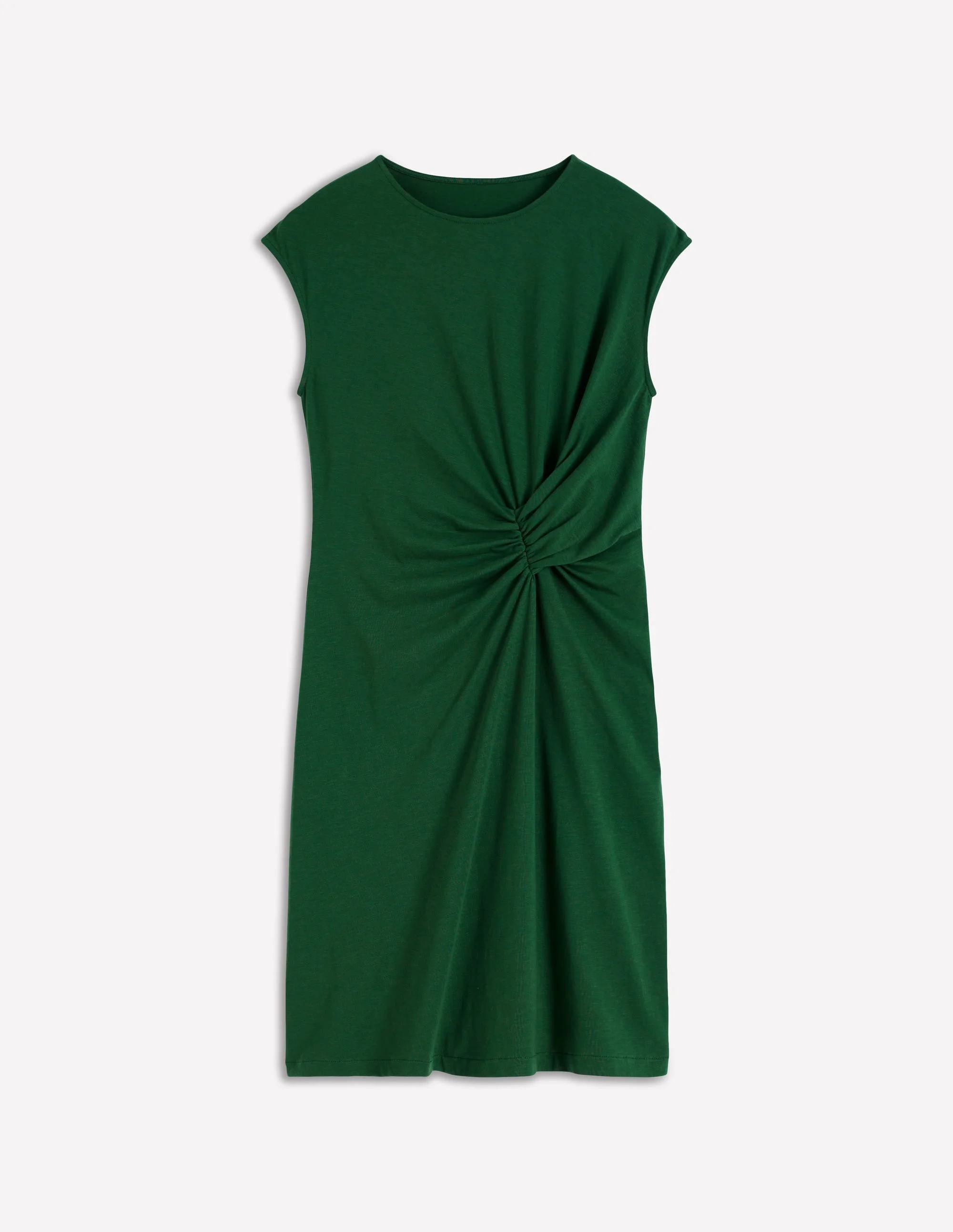 Delilah Twist Short Dress-Hunter Green - 1