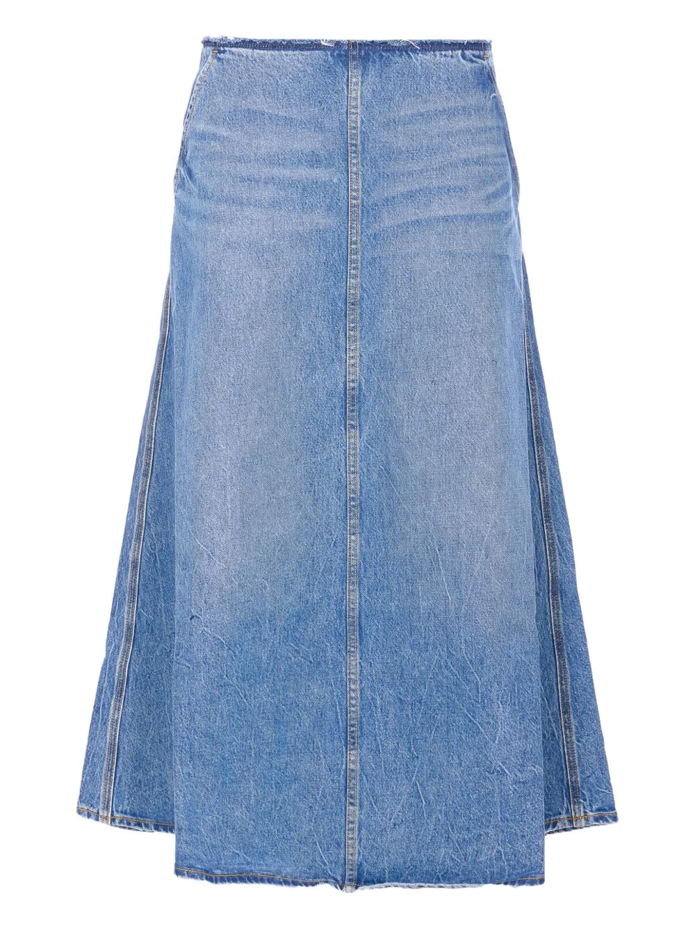A-line denim maxi skirt - 1