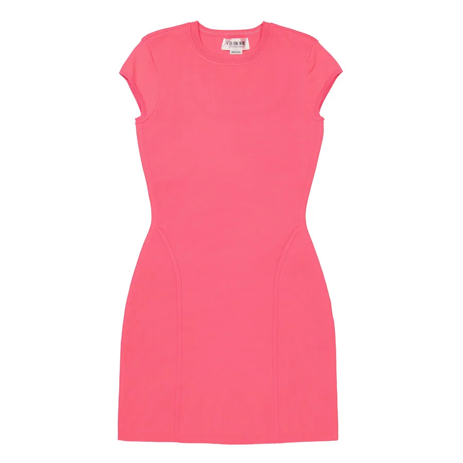 Victoria Beckham Ladies Crewneck Fitted Mini Dress, Brand Size 6 (US Size 2) - 1