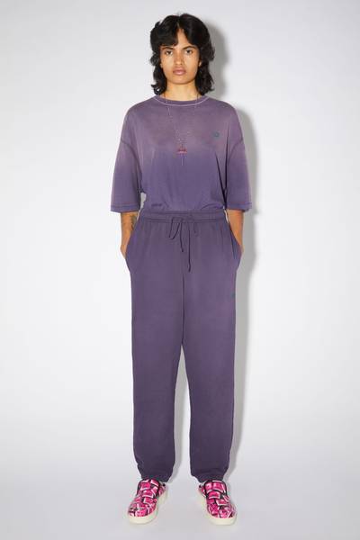 Acne Studios Cotton sweatpants - Purple outlook