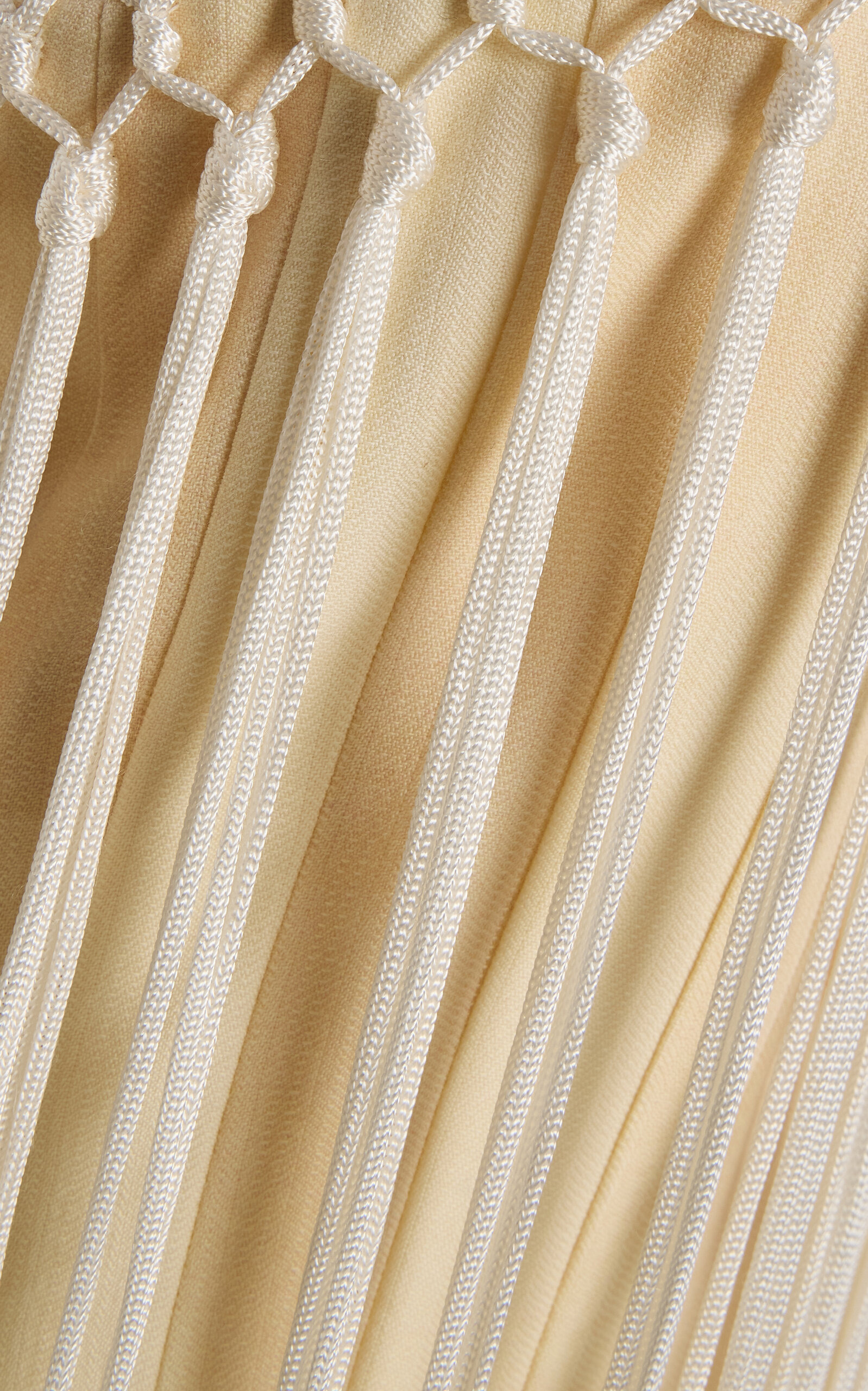 Tacia Fringed Silk Maxi Dress ivory - 5