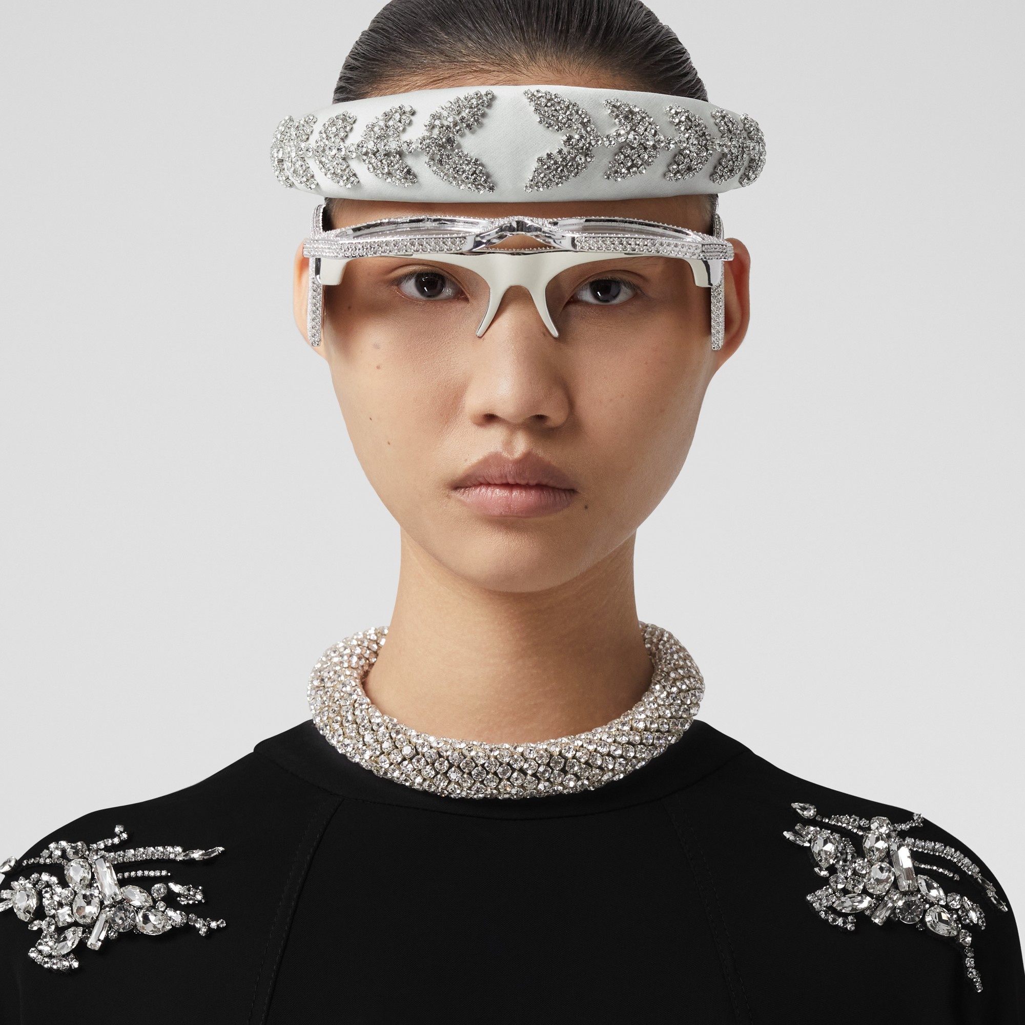 Crystal-embellished Silk Blend Hairband - 3