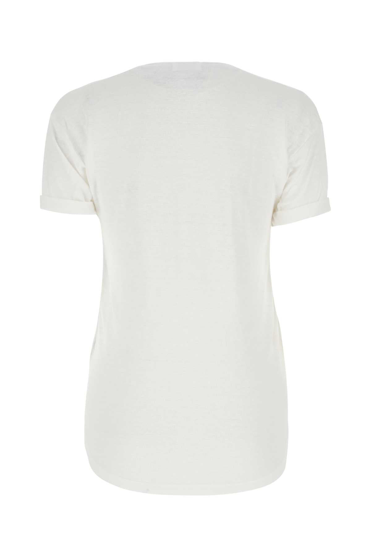 Isabel Marant Etoile Women White Linen Koldi T-Shirt - 2