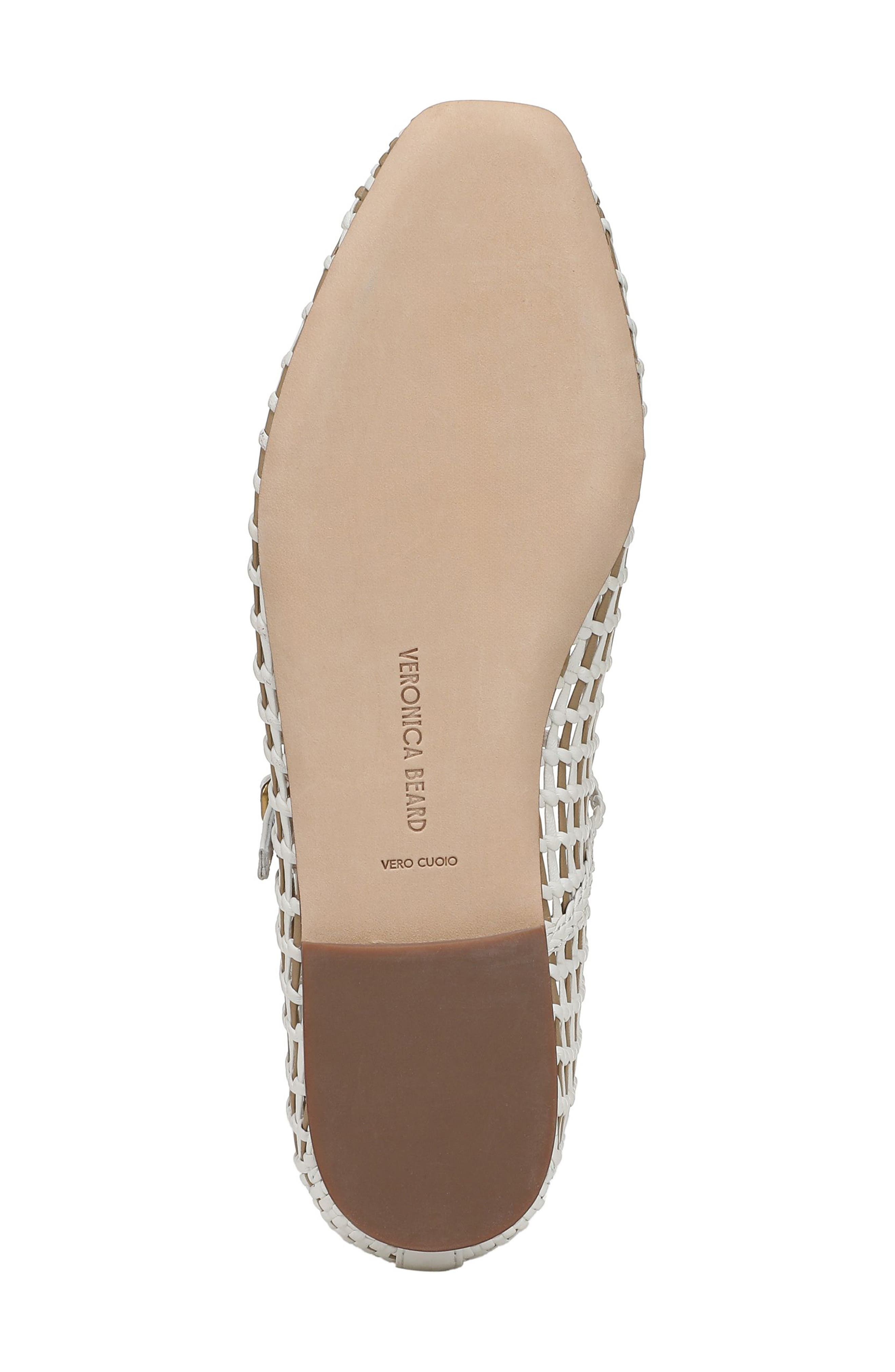Veronica Beard Ellie Woven Flat in Coconut/Sand at Nordstrom - 6