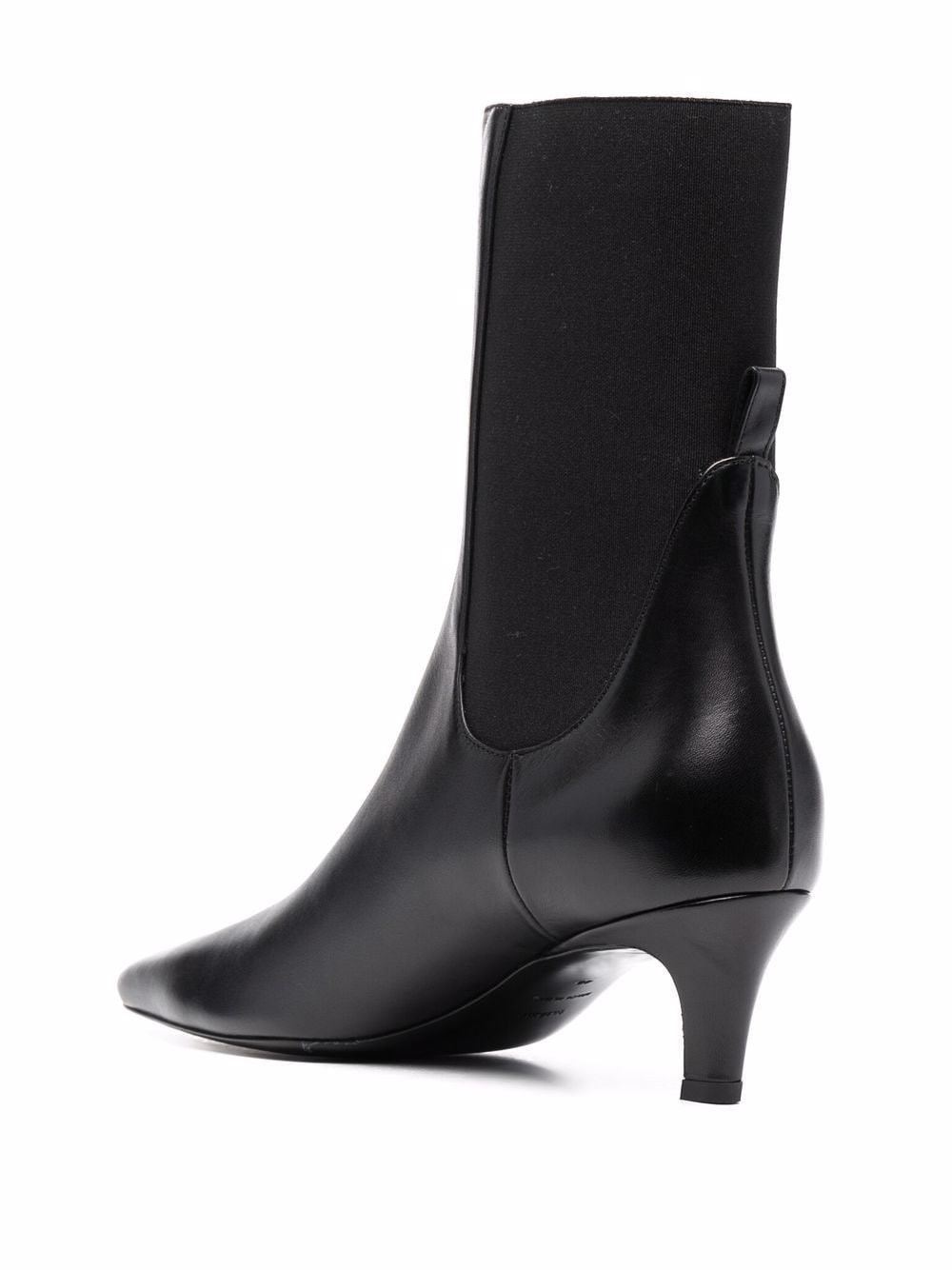 Leather heel boots - 4