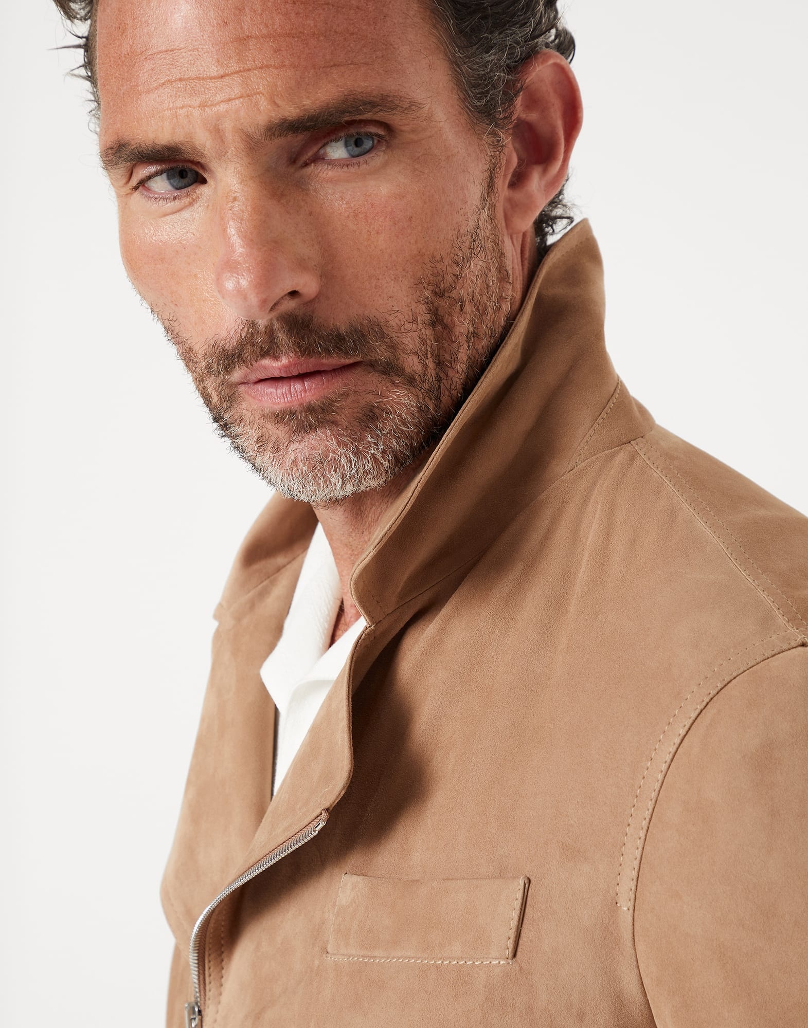 Suede biker jacket - 3