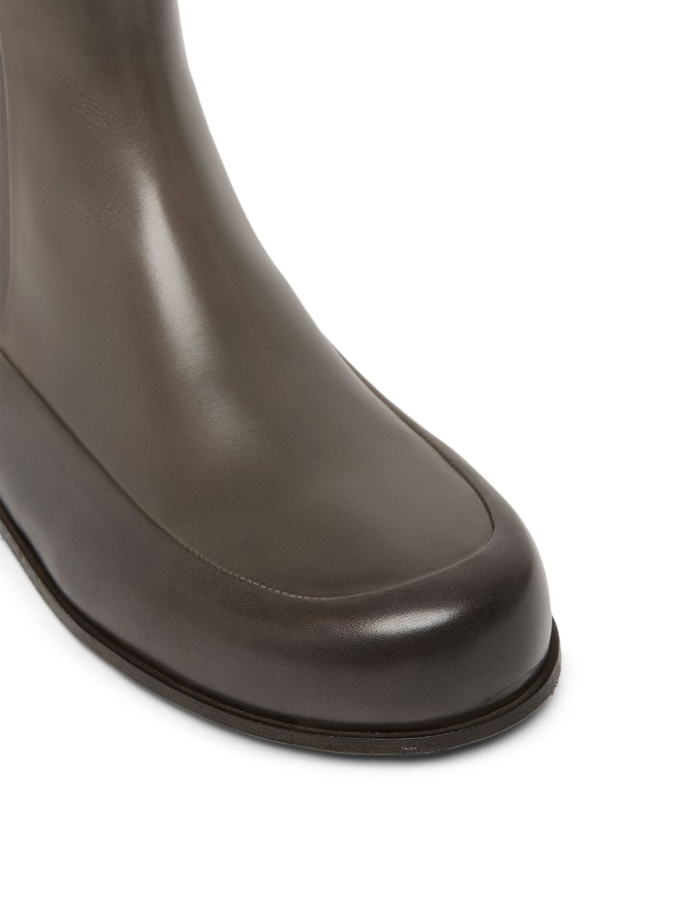 ankle-lenght calf leather boots - 4