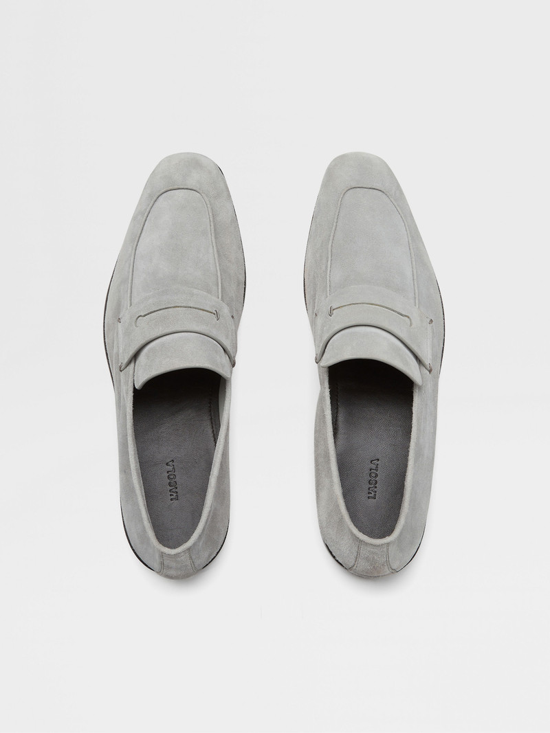 GREY MÉLANGE SUEDE L'ASOLA LOAFERS 5