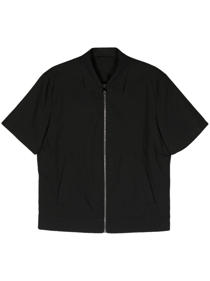 zip-up short-sleeve shirt 1